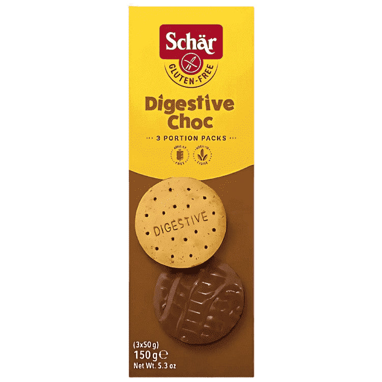 Schar Digestive Μπισκότα Με Σοκολάτα Χωρίς Γλουτένη 150gr