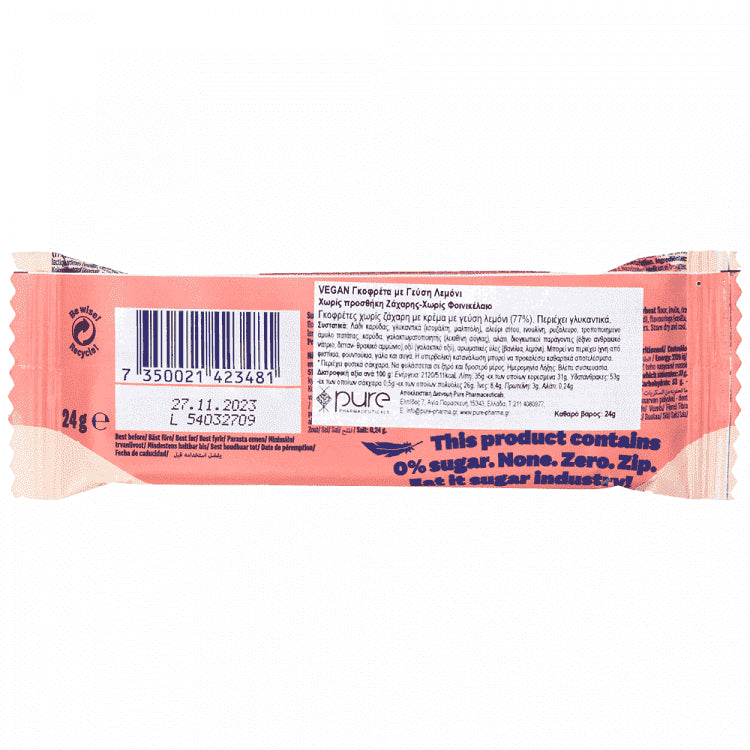 HealthyCo Βάφλα Λεμόνι 24gr