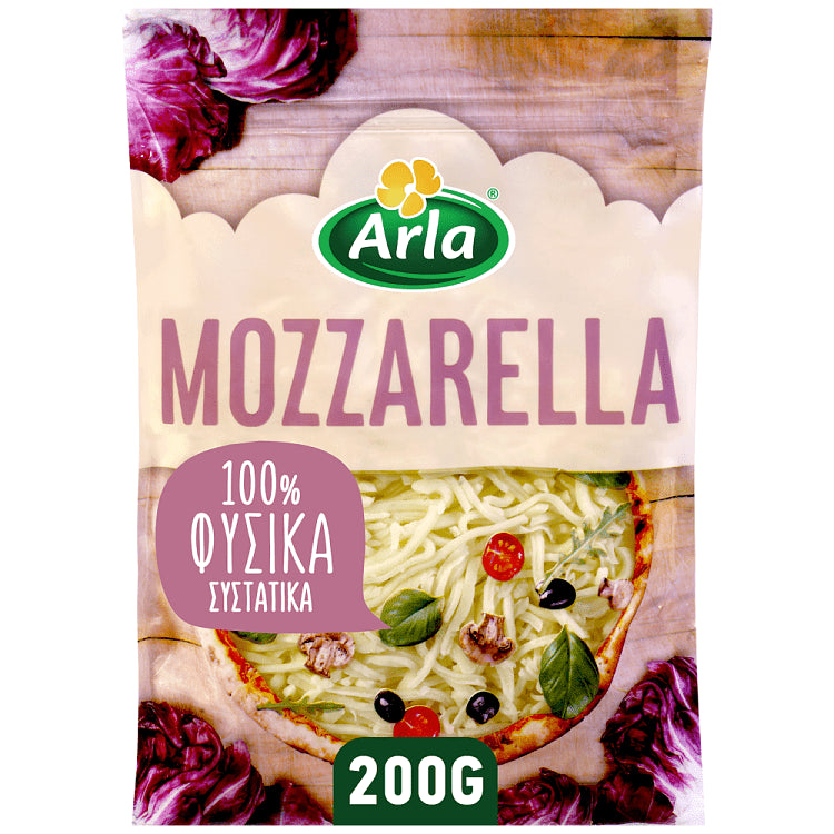 Arla Mozzarella Δανίας Τριμμένη 200gr