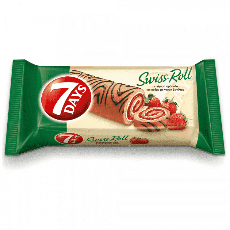 7 Days Swiss Rolls Kέικ Φράουλα 200gr