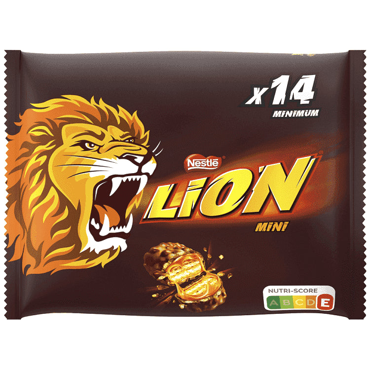 Lion Mini με Σοκολάτα, Καραμέλα & Επικάλυψη Σοκολάτας Γάλακτος 270g