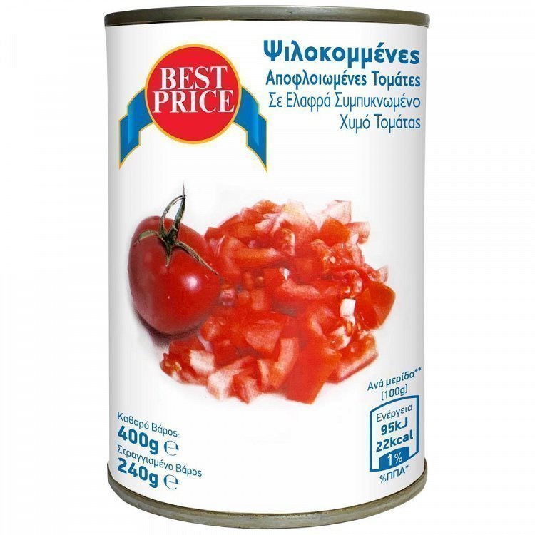 Best Price Τομάτα Ψιλοκομμένη 400gr (ΣΤΡΑΓΓ.ΒΑΡΟΣ 240gr)