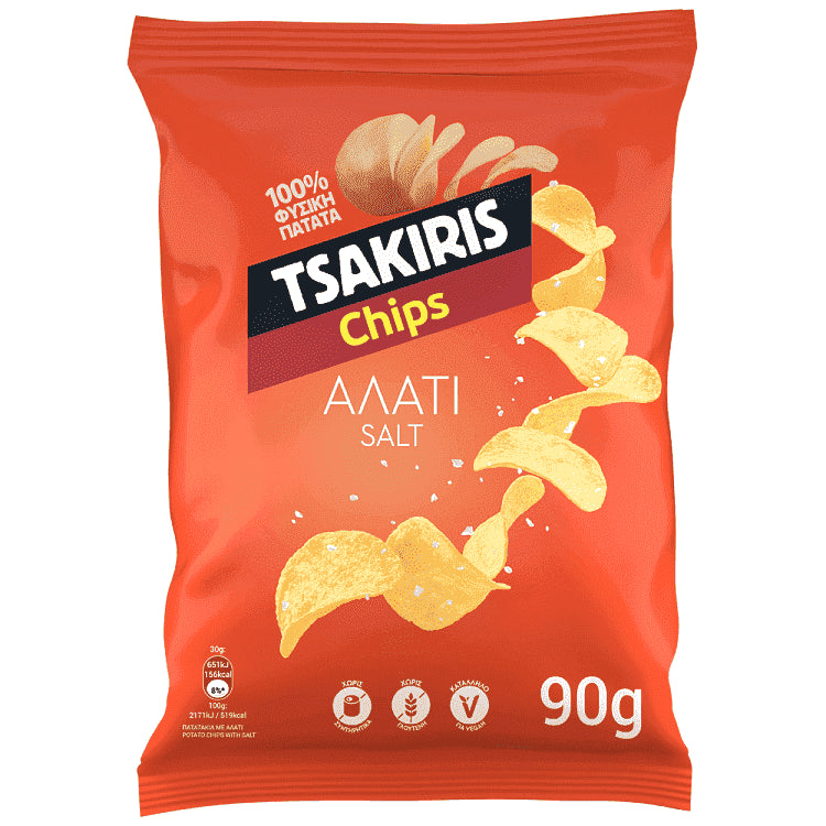 Tsakiris Chips Με Αλάτι 90gr