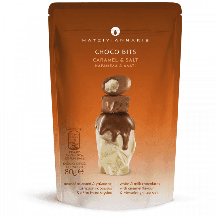 Χατζηγιαννάκης Choco Bits Με Καραμέλα και Αλάτι 80gr