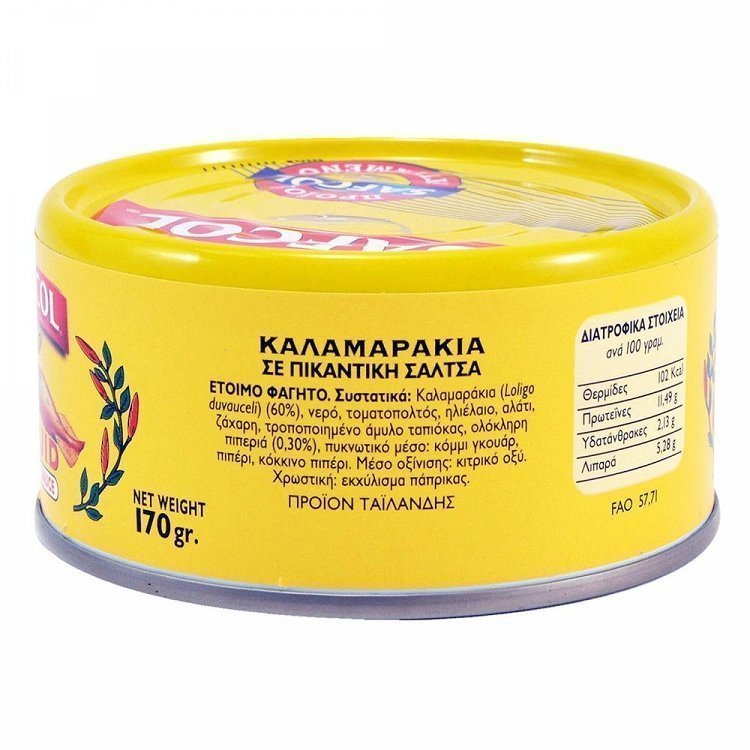 Safcol Καλαμαράκια Πικάντικα 170gr