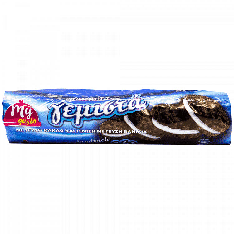 My Gusto Μπισκότα Γεμιστά Κακάο & Γεύση Βανίλια 200gr