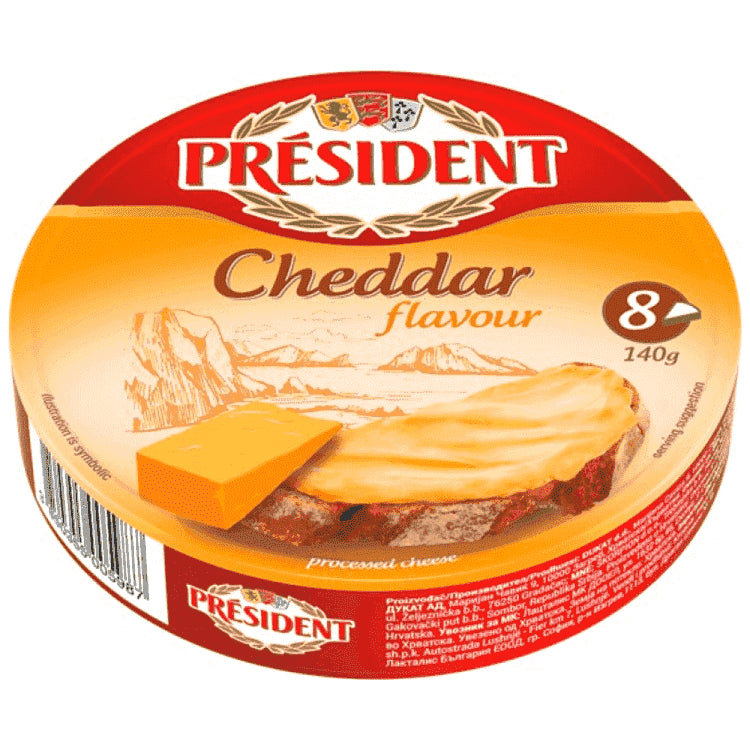 President Τυρί Αλοιφώδους Υφής Με Γεύσης Cheddar 140gr