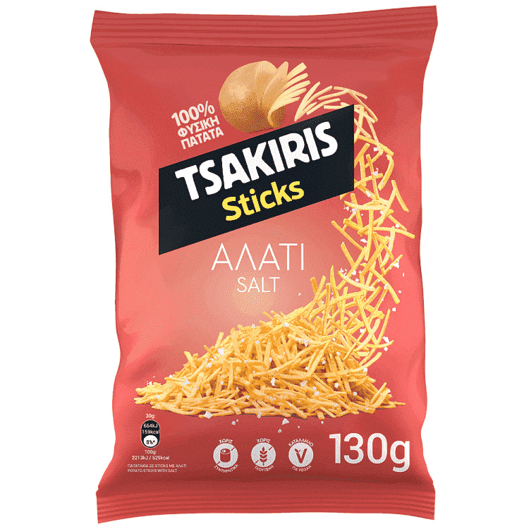 Tsakiris Sticks Αλάτι 130gr