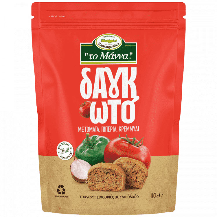 Το Μάννα Δαγκωτό Με Τομάτα Πιπεριά Κρεμμύδι 110gr