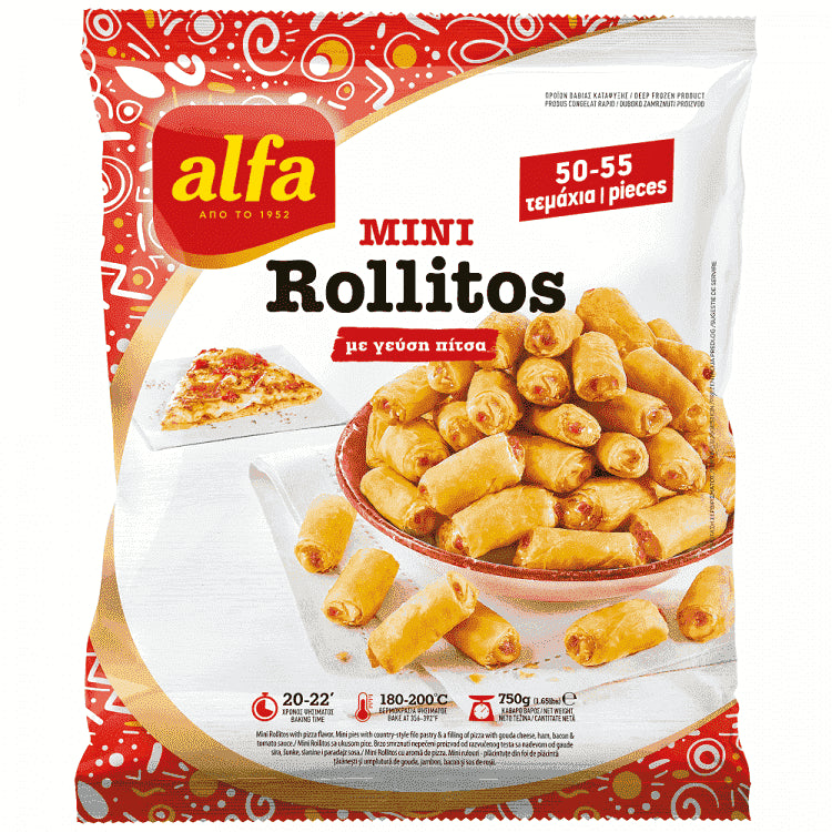 Alfa Mini Rollitos Pizza Κατεψυγμένα 750gr