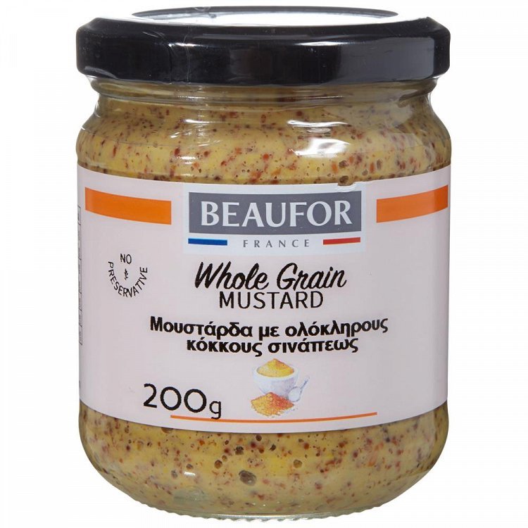 Beaufor Μουστάρδα Με Κόκκους 200gr