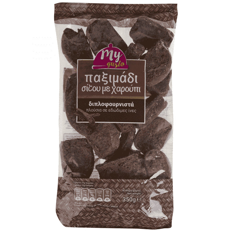 My Gusto Παξιμάδι Με Χαρούπι 350gr