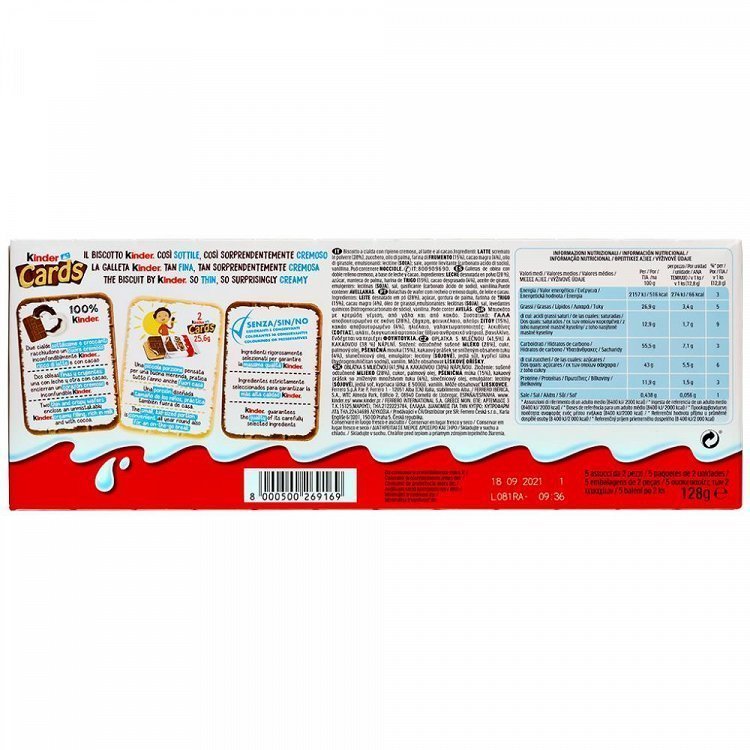 Ferrero Kinder Cards 128gr