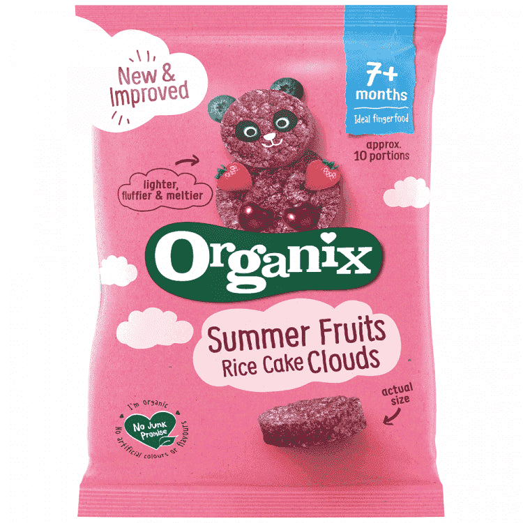 Organix Καλοκαιρινά Φρούτα Ρυζογκοφρέτα Bio 40gr
