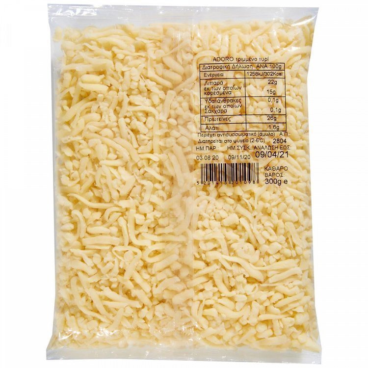 Adoro Μίγμα Τριμμένων Τυριών 300gr
