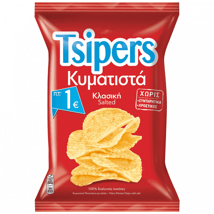 Tsipers Κυματιστά Αλάτι 80gr