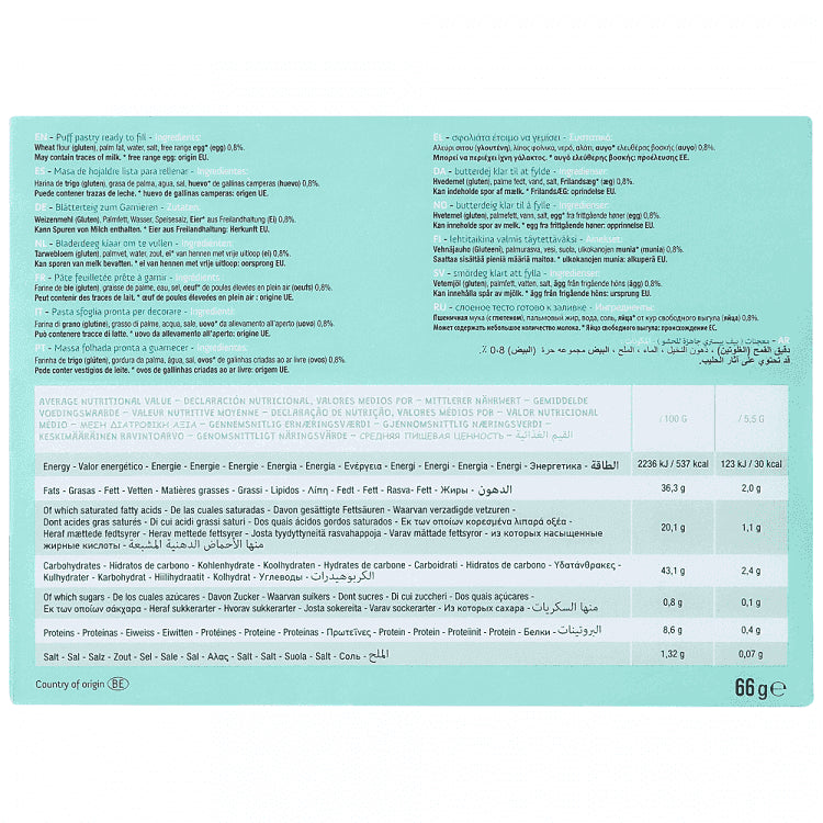 3 Toques Mini Vol-Au-Vent Zakouski 66gr
