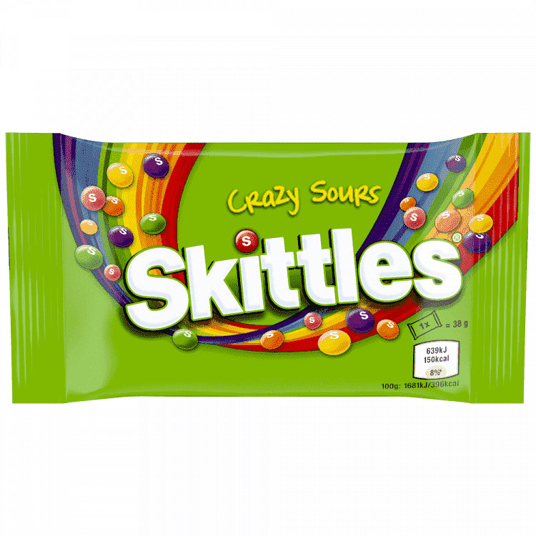 Skittles Crazy Sours Καραμέλες 38gr