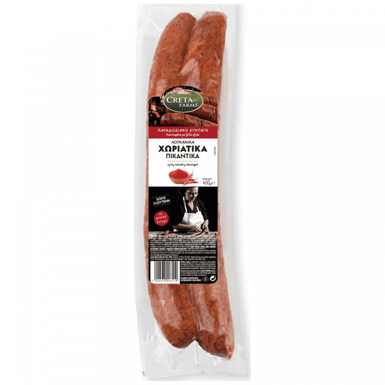 Creta Farms Λουκάνικα Χωριάτικα Πικάντικα 400gr