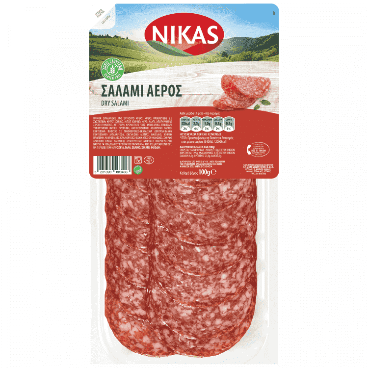 Νίκας Σαλάμι Αέρος Τυποποιημένο 100gr
