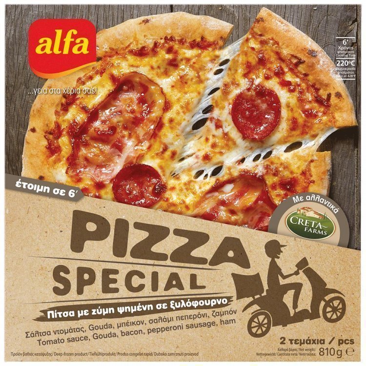 Alfa Πίτσα Special 2τεμ 810gr