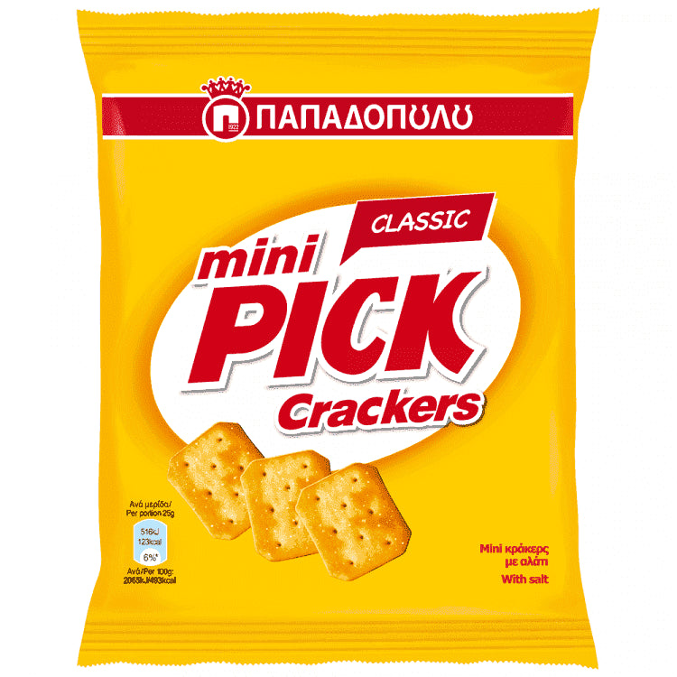 Παπαδοπούλου Mini Pick Crackers Κλασικα 70gr