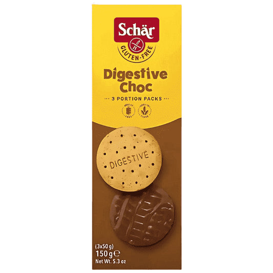 Schar Digestive Μπισκότα Με Σοκολάτα Χωρίς Γλουτένη 150gr