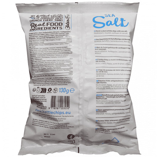 Kettle Chips Με Θαλασσινό Αλάτι 130 gr