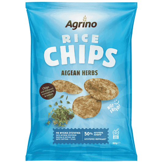 Agrino Chips Ρυζιού Aegean Herbs 60gr