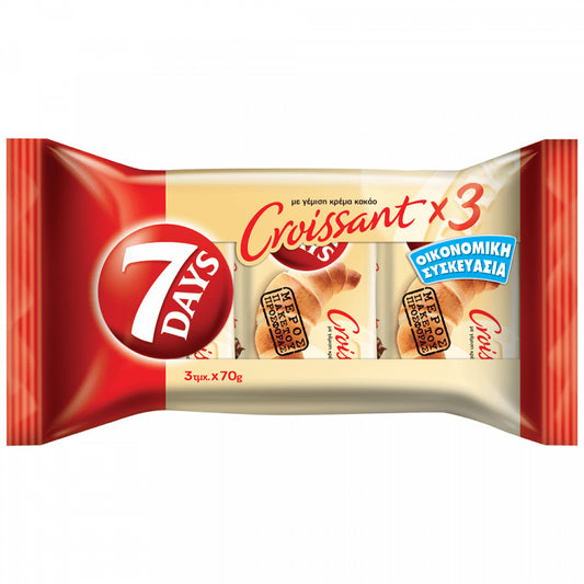 7 Days Κρουασάν Κακάο 3Χ70gr