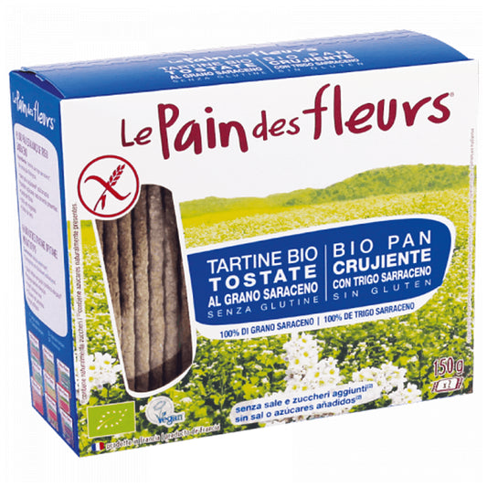 Le Pain Des Fleurs Κράκερ Φαγόπυρου Χωρίς Αλάτι Χωρίς Γλουτένη 150gr