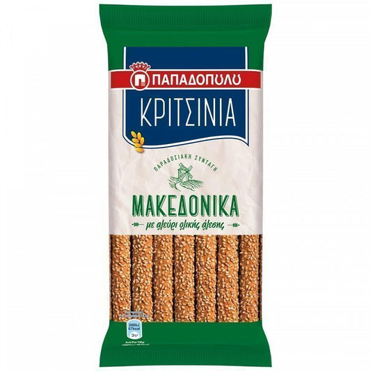 Παπαδοπούλου Κριτσίνια Μακεδονικά Ολικής Άλεσης 200gr