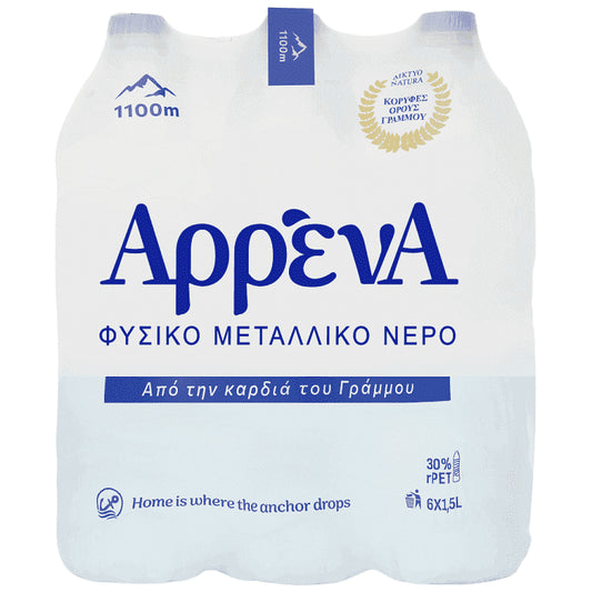 Arrena Φυσικό Μεταλλικό Νερό 6x1,5lt