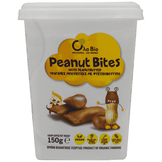 Ολα Bio Μπουκίτσες Φυστικοβούτυρο Vegan Bio 150gr