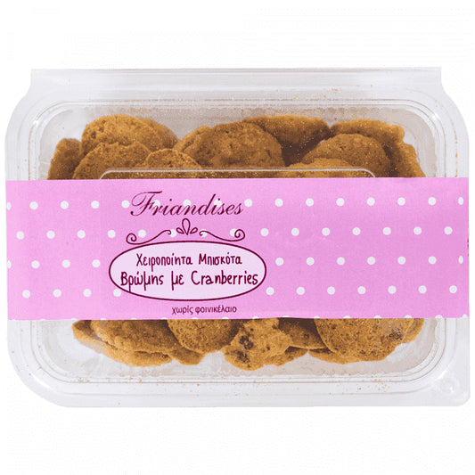 Friandises Μπισκότο Βρώμης Cranberries 250gr