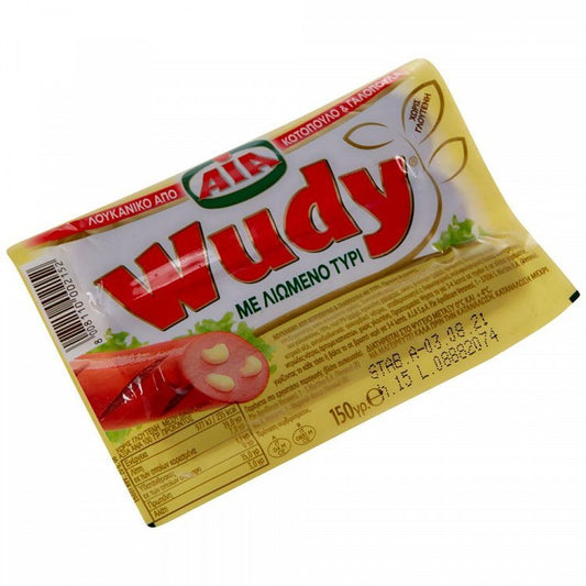 Wudy Λουκάνικα Κοτόπουλο & Γαλοπούλα Mε Τυρί 150gr