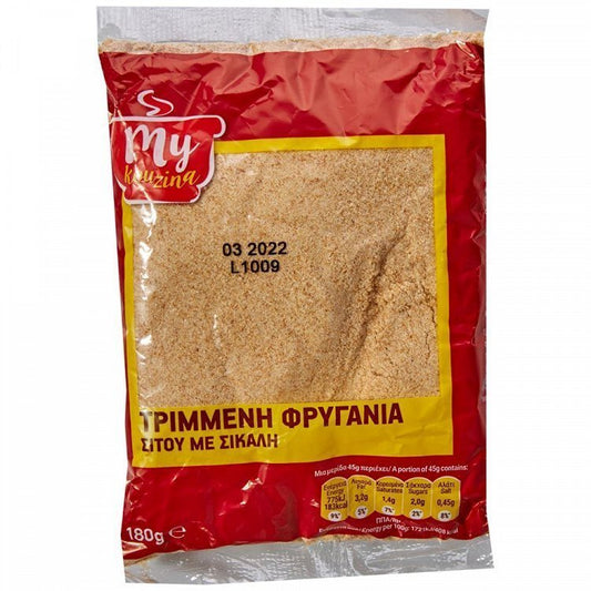 My Kouzina Φρυγανιά Τριμμένη Σίτου Με Σίκαλη 180gr