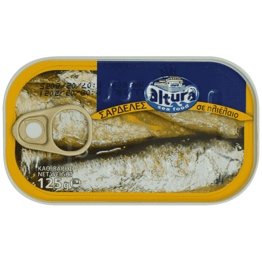 Altura Σαρδέλες Σε Ηλιέλαιο 125g (Στραγγισμένο βάρος 90g)