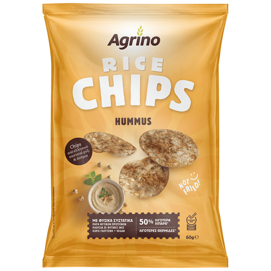 Agrino Chips Ρυζιού Hummus 60gr