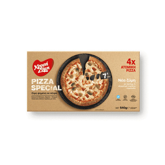 Χρυσή Ζύμη Πίτσα Special Ατομική Κατεψυγμένη 540gr