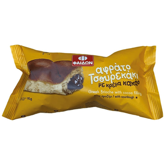 Φαίδων Τσουρεκάκι Γεμιστό Με Κρέμα & Κακάο 95gr
