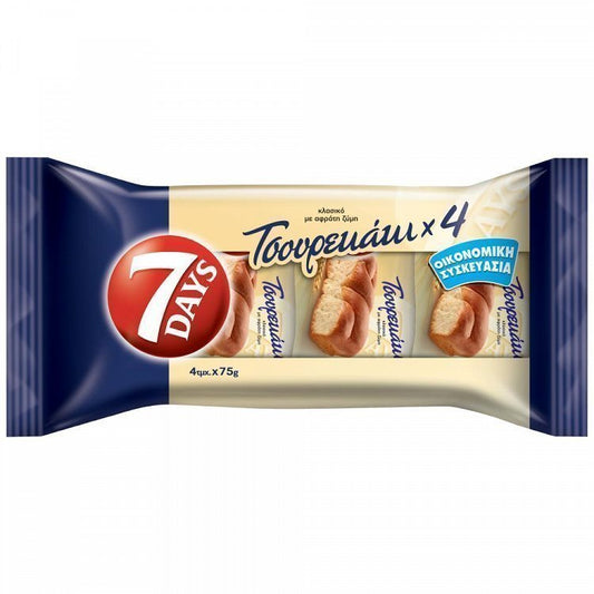 7 Days Τσουρεκάκια Κλασικά 4x75gr