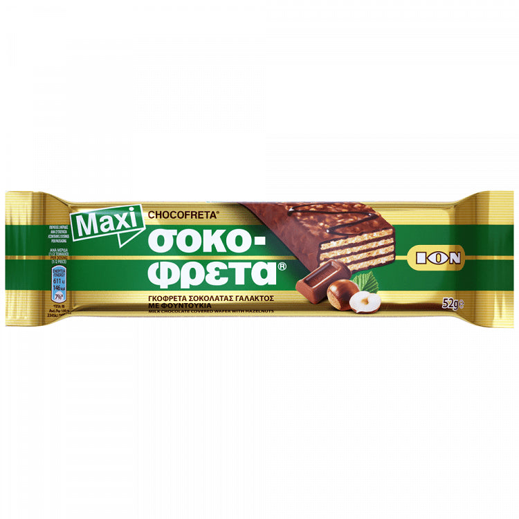 ΙΟΝ Σοκοφρέτα Maxi Φουντούκι 52gr