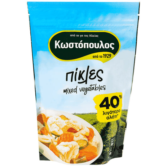 Κωστόπουλος Πίκλες Με 40% Λιγότερο Αλάτι 300gr
