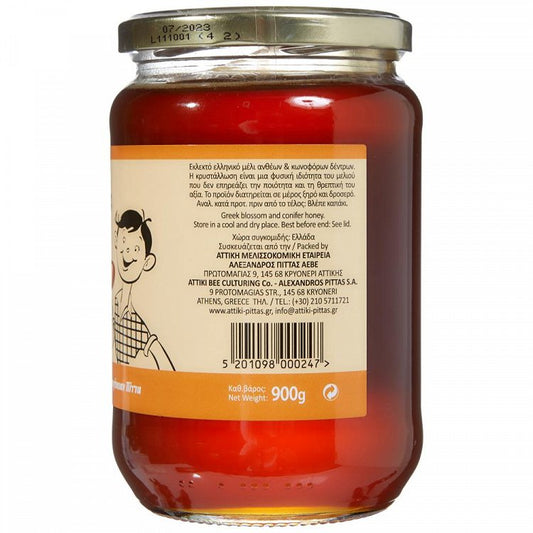 Φίνο Μέλι Ελληνικό Γυάλινο Βάζο 900gr