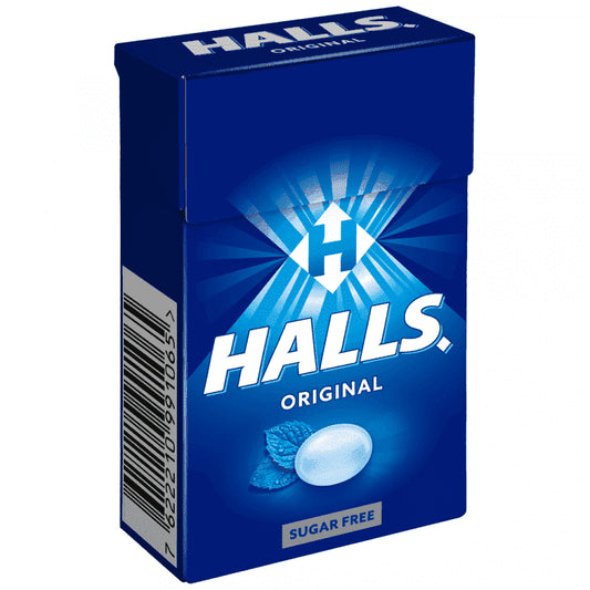 Halls Original Καραμέλες Χωρίς Ζάχαρη Κουτί 28gr