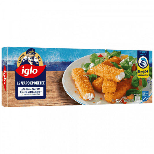 Iglo Fish Sticks Κατεψυγμένα 420gr