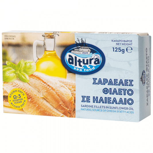 Altura Σαρδέλες Φιλέτο Ηλιέλαιο 125g