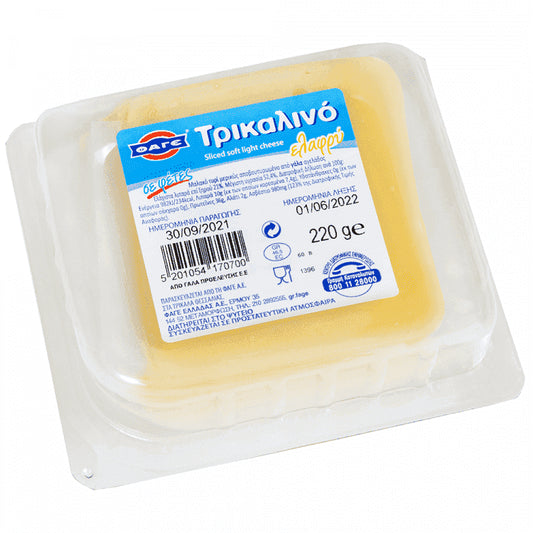 ΦΑΓΕ Τρικαλινό Ελαφρύ Φέτες 220gr