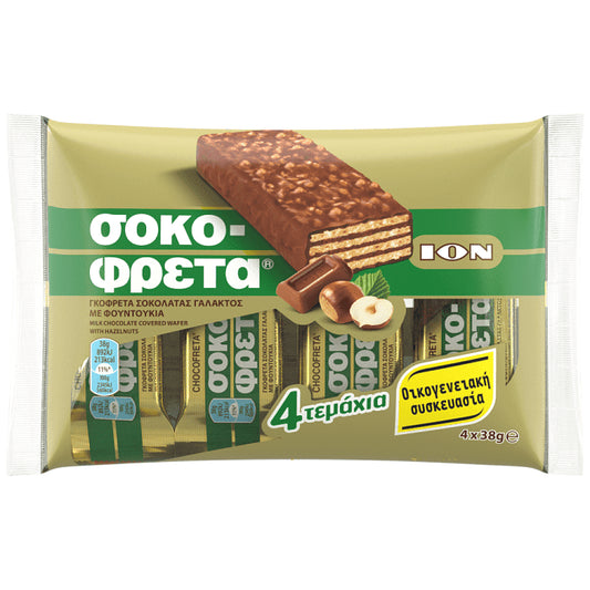 ΙΟΝ Σοκολάτα Φουντουκιού 4x38gr